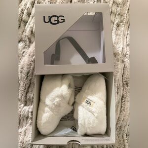 UGG Cream Furry Infant Booties